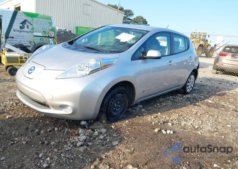 2015 Nissan Leaf S из США, поврежденный, VIN 1N4AZ0CPXFC319230